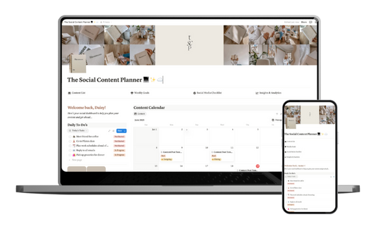 DIGITAL PLANNER: The Social Content Planner