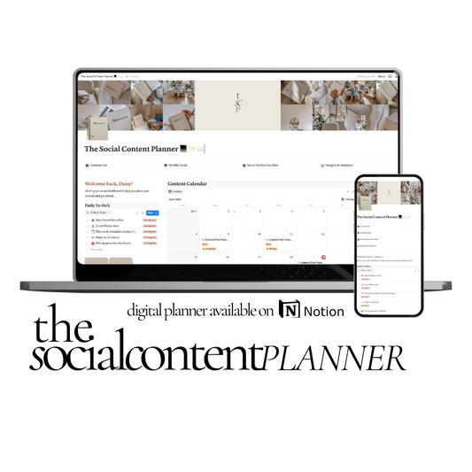 DIGITAL PLANNER: The Social Content Planner