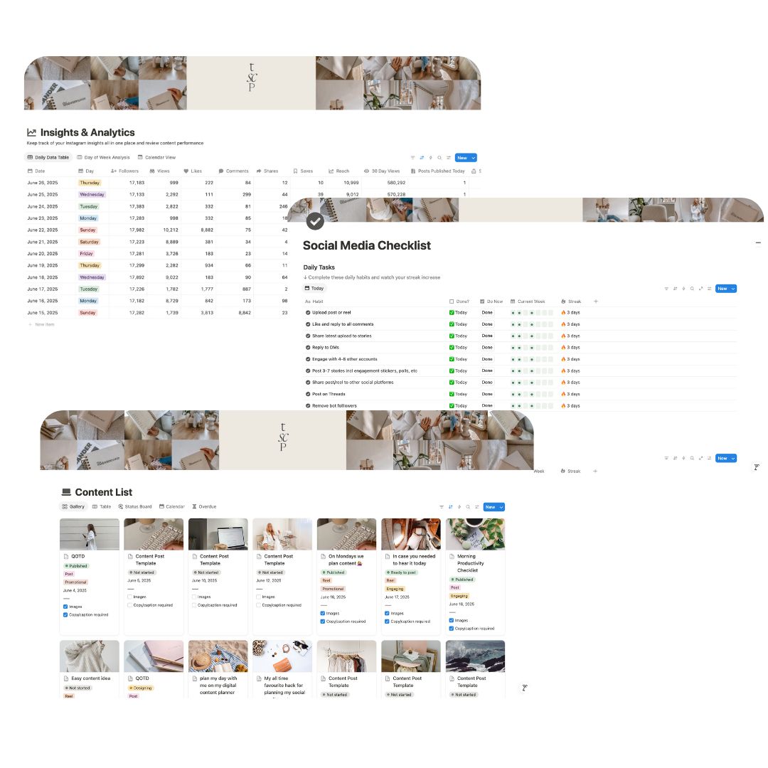 DIGITAL PLANNER: The Social Content Planner
